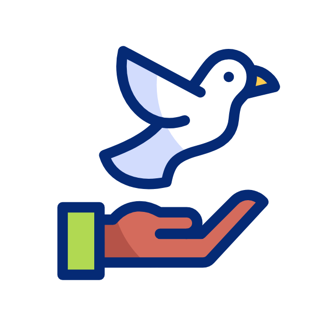 Celebratory bird animation